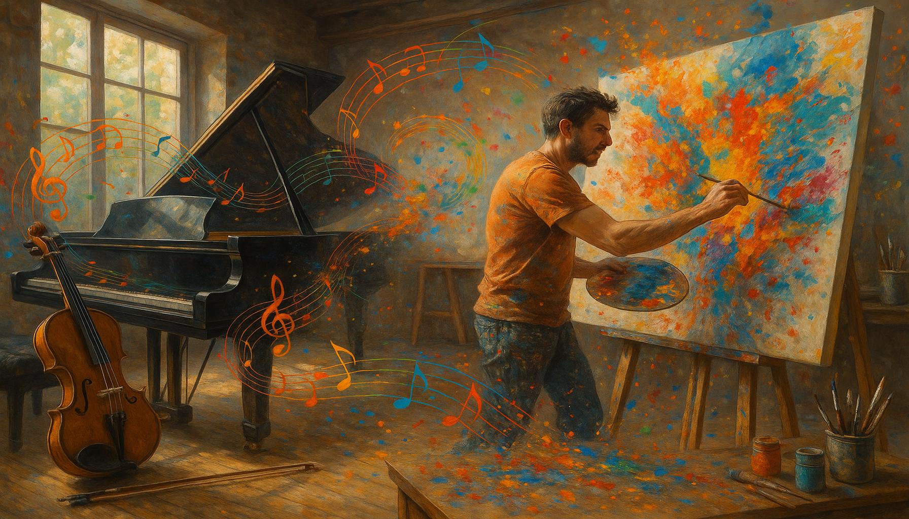 Music and Painting: The Synergy Between Sounds and Colors in Artistic Creation