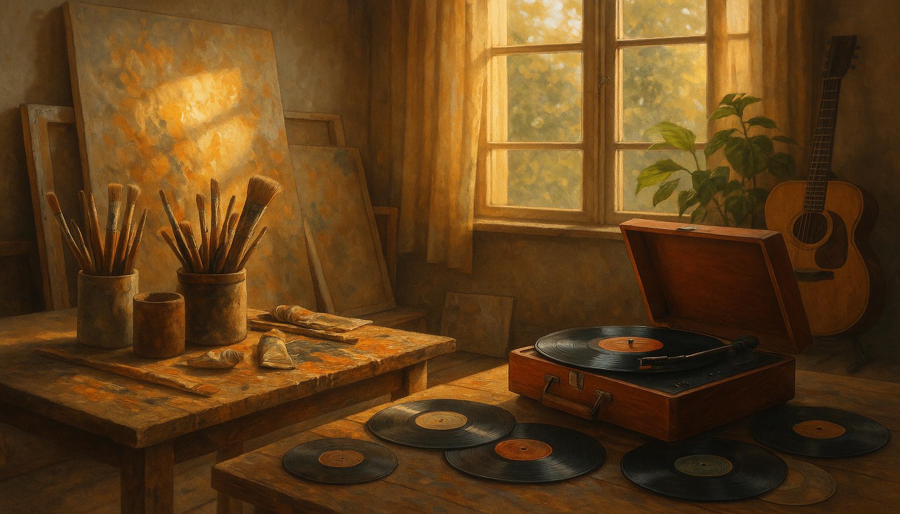 The Influence of Music on Creating Inspiring Environments for Artists